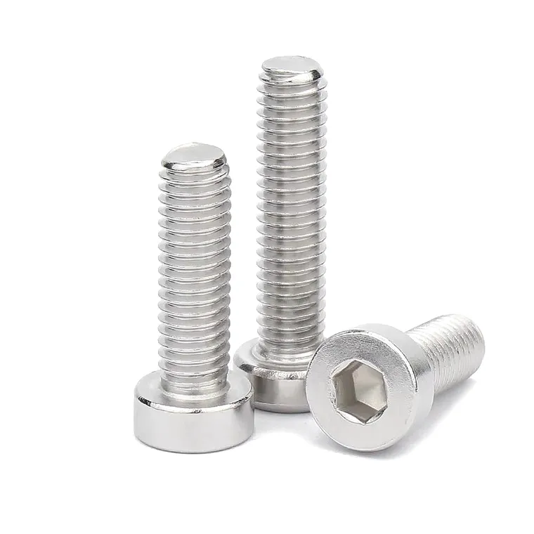 Stainless Steel Cap Screws without Knurling