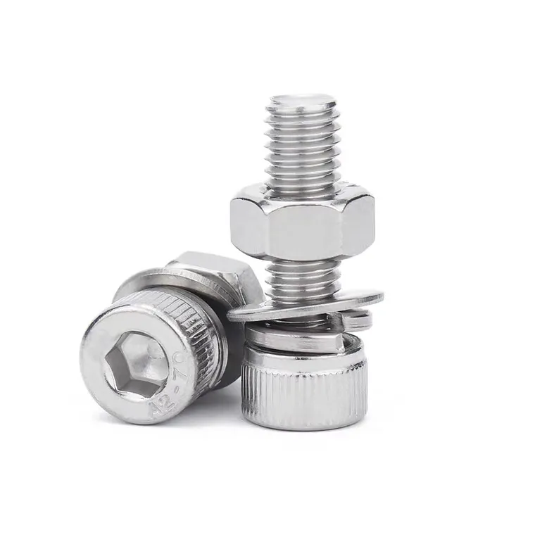 DIN912 Stainless steel socket bolts and nuts washers