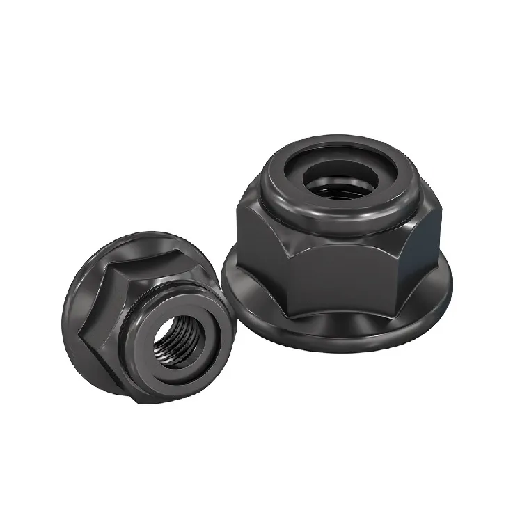 black stainless steel flange nuts