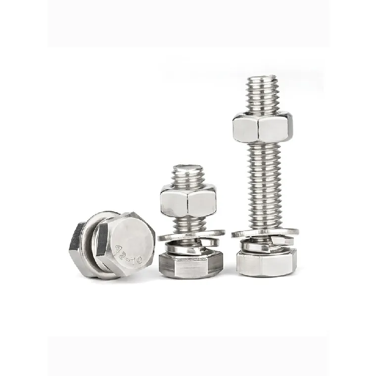 din933 hex head stainless steel screws and din934 hex ss nuts