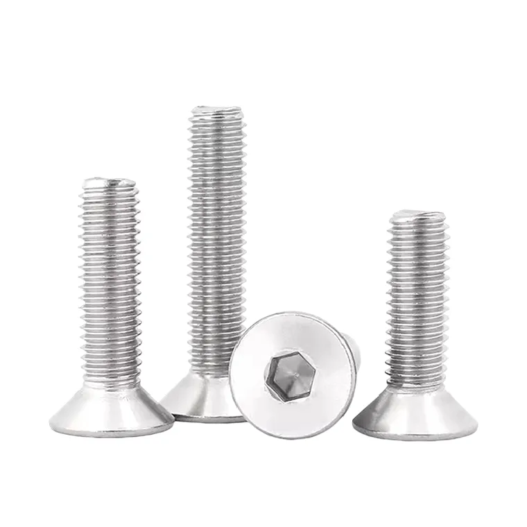 DIN 7991 A2 stainless steel hex countersunk screws