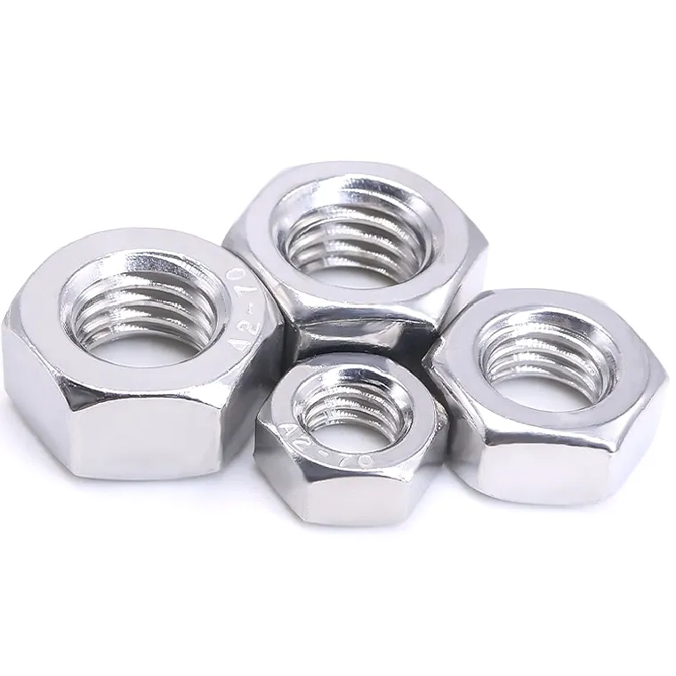 DIN 934 A2-70 Stainless Steel Hexagon Nuts M8