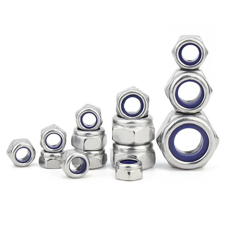 DIN 985 304 Stainless Steel Nylon Insert Lock Nuts