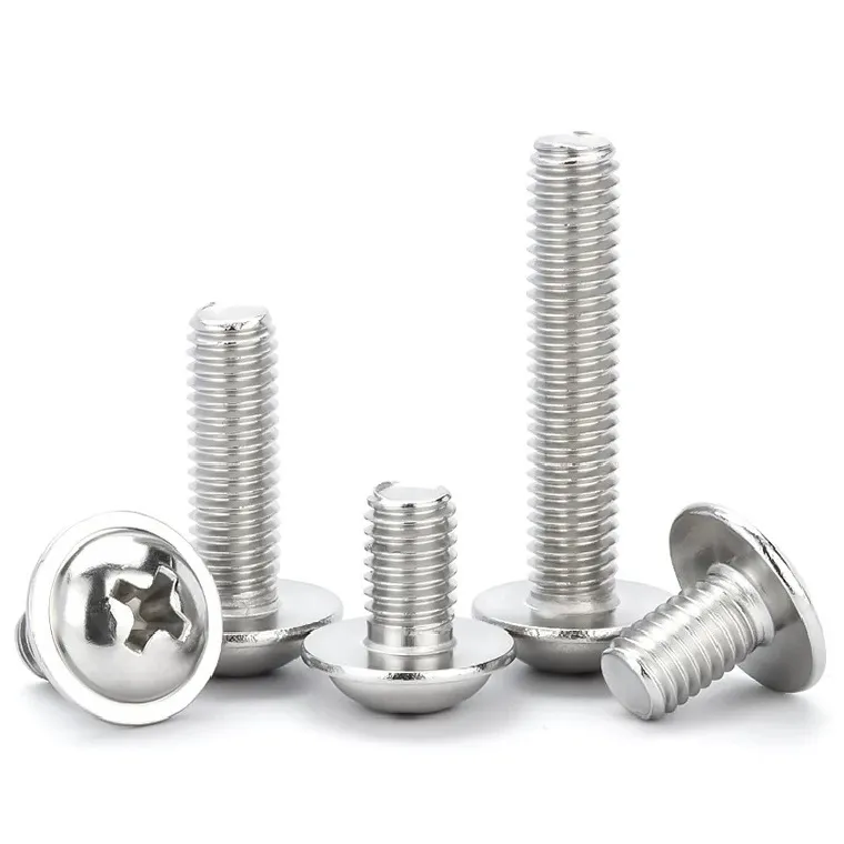 Stainless Steel Phillips Pan Head With Washer Machine Screws